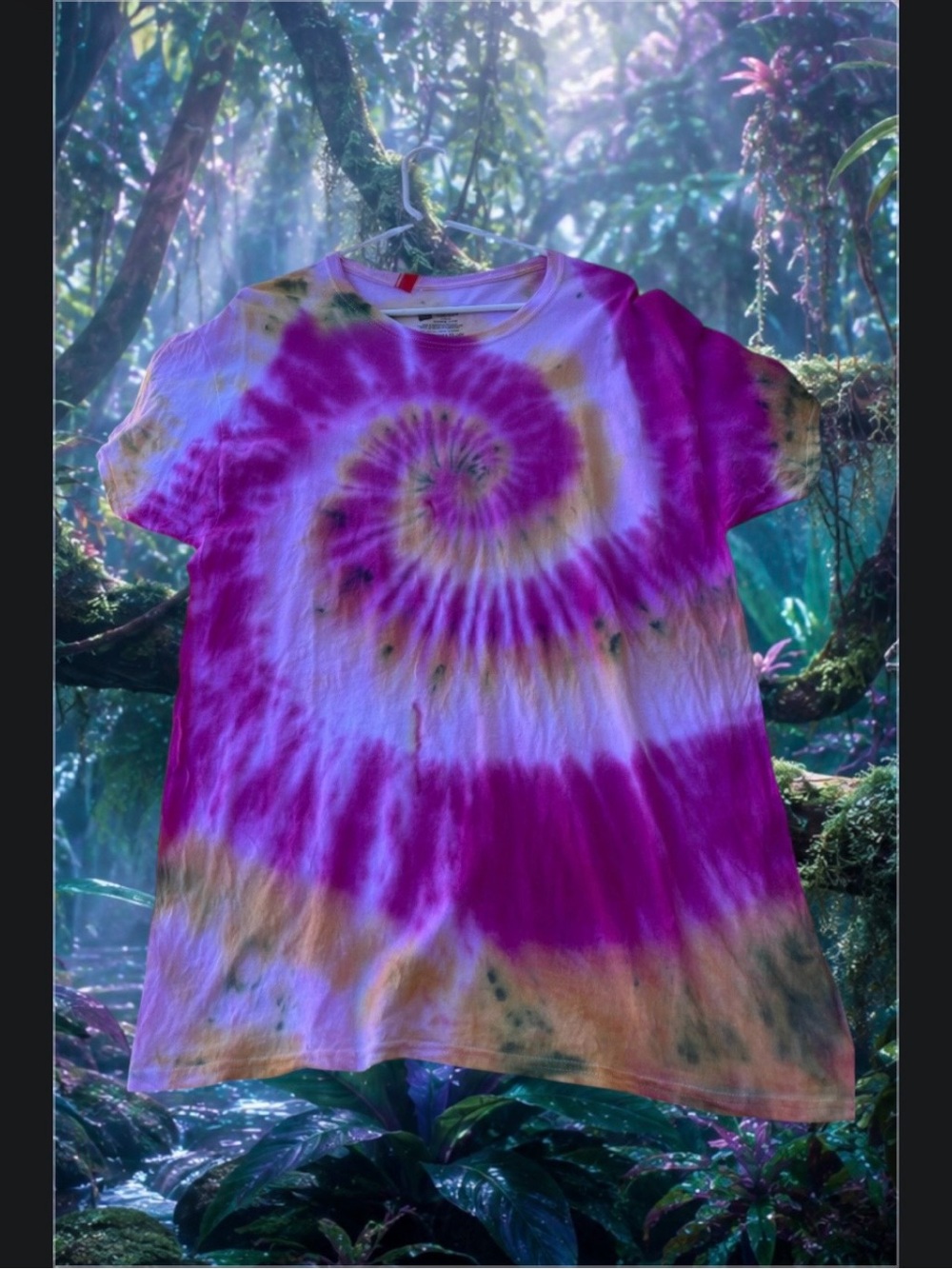 Tie-Dye Spiral T-Shirt - Pink & Yellow